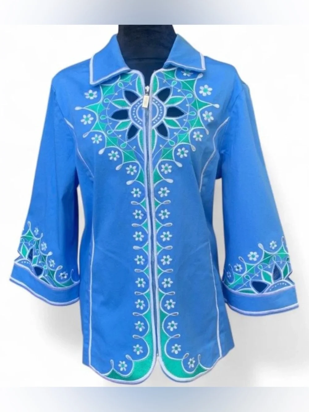 Coastal Western Glam Vintage Bob Mackie “Wearable Art” Jacket